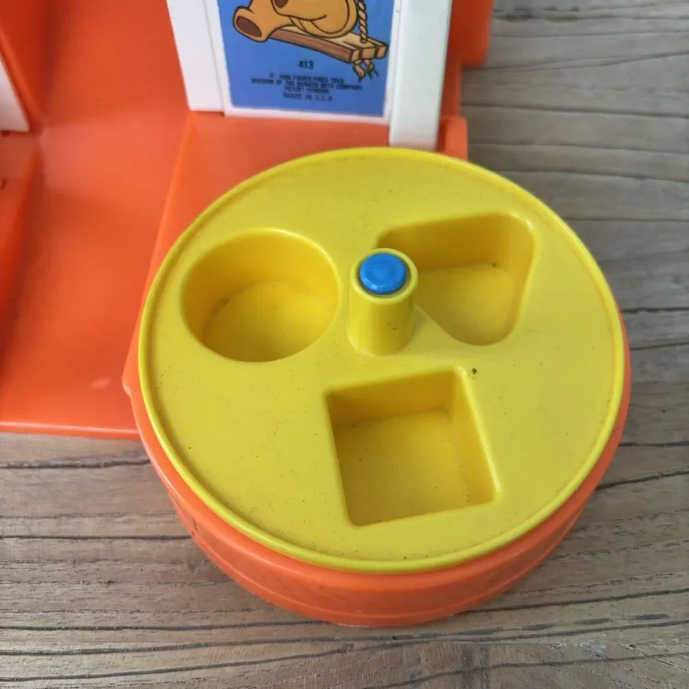 Vtg Fisher Price 1984 Playground 3 Bear Shape Sorter Educational Toy USA Made